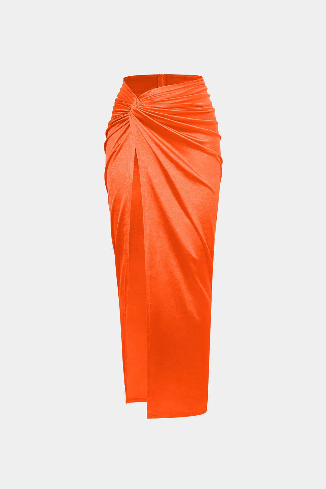 Twist Detail High Slit Midi Skirt - Image 8