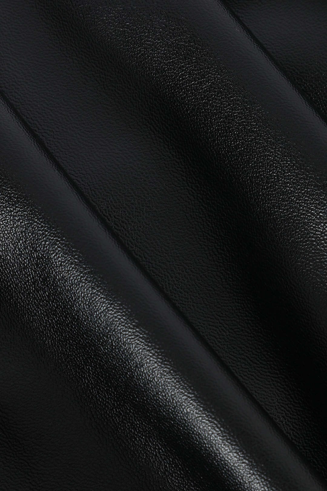 Faux Leather Wrap Ruched Midi Skirt - Image 12