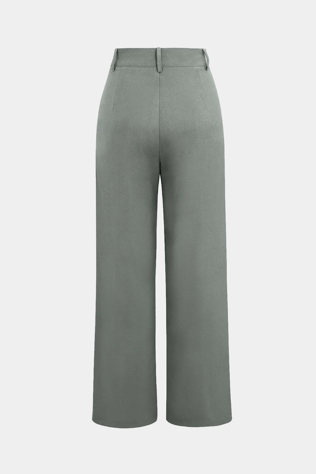 Draped Wrap Straight Leg Suit Pants - Image 8