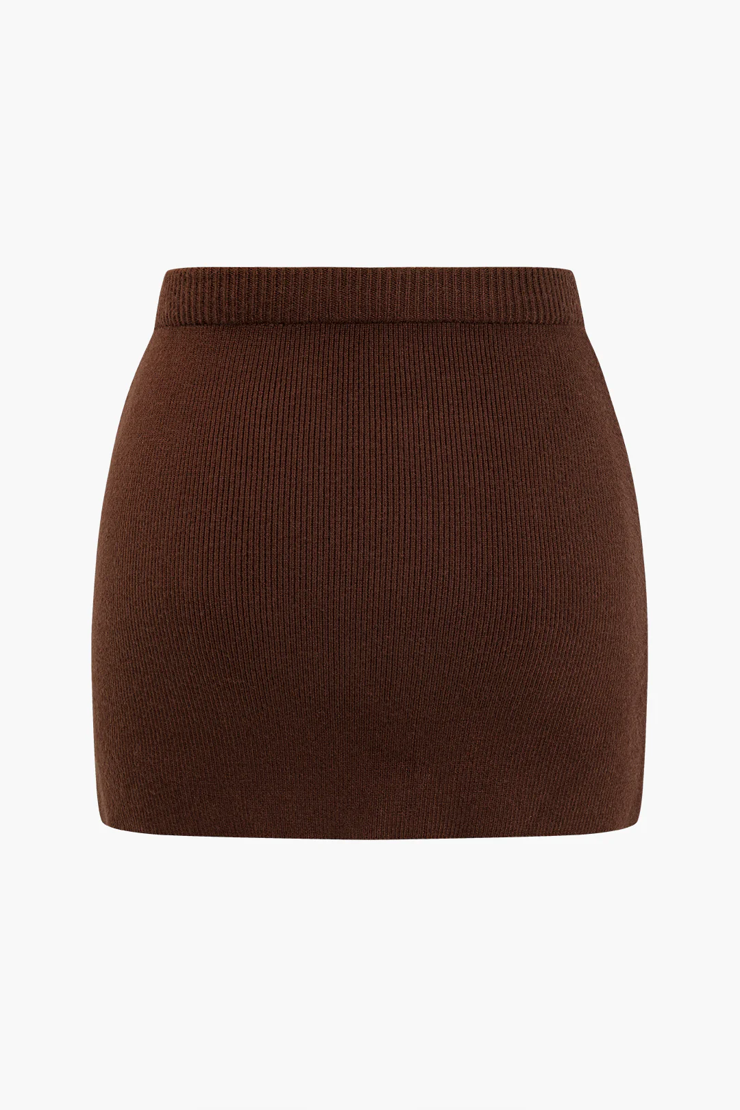 Plus Size Solid Knit Mini Skirt - Image 4