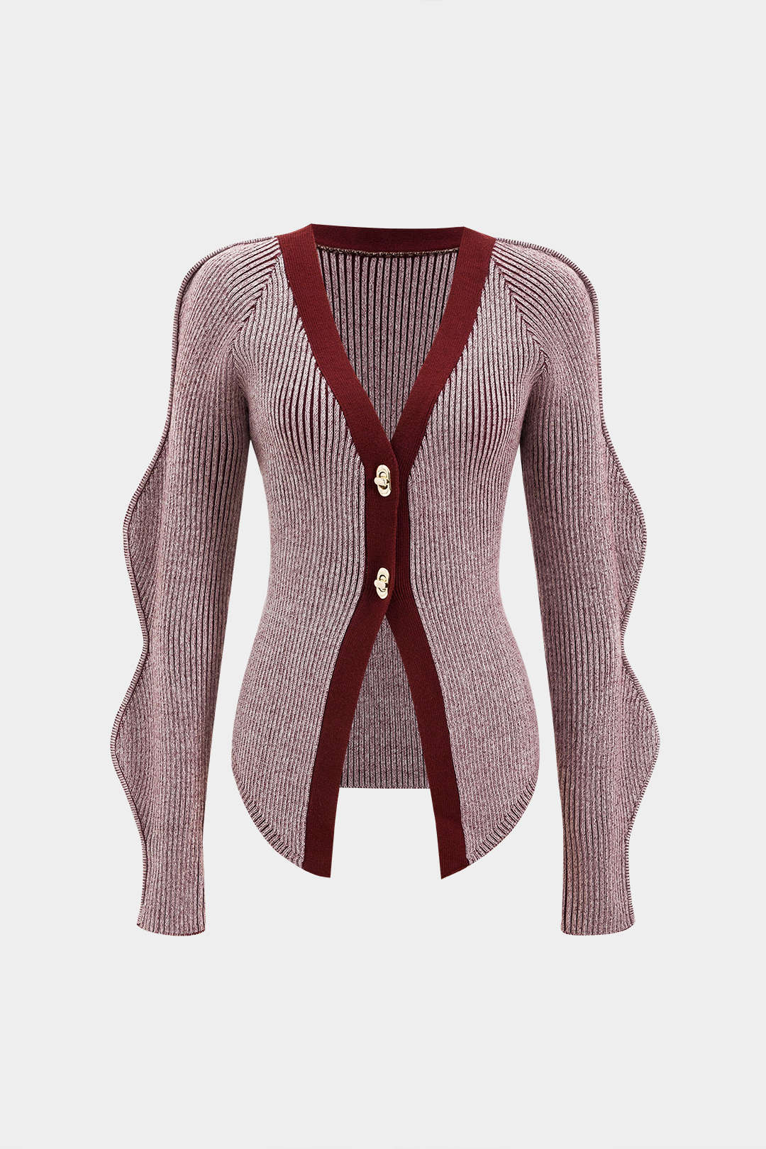 Solid Knit Button Cardigan - Image 6