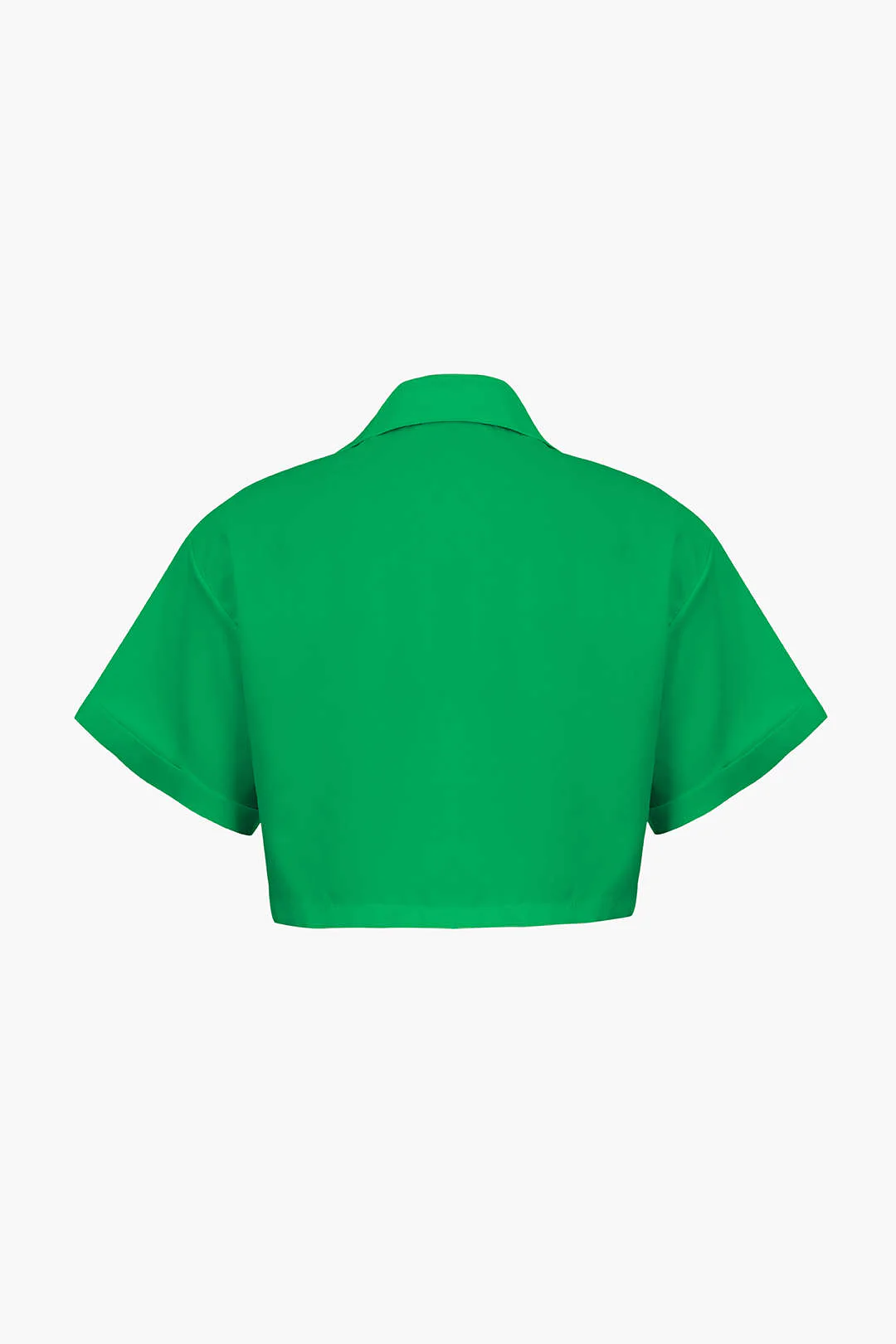 Basic Flap Pocket Twist Hem Shirt - Image 11