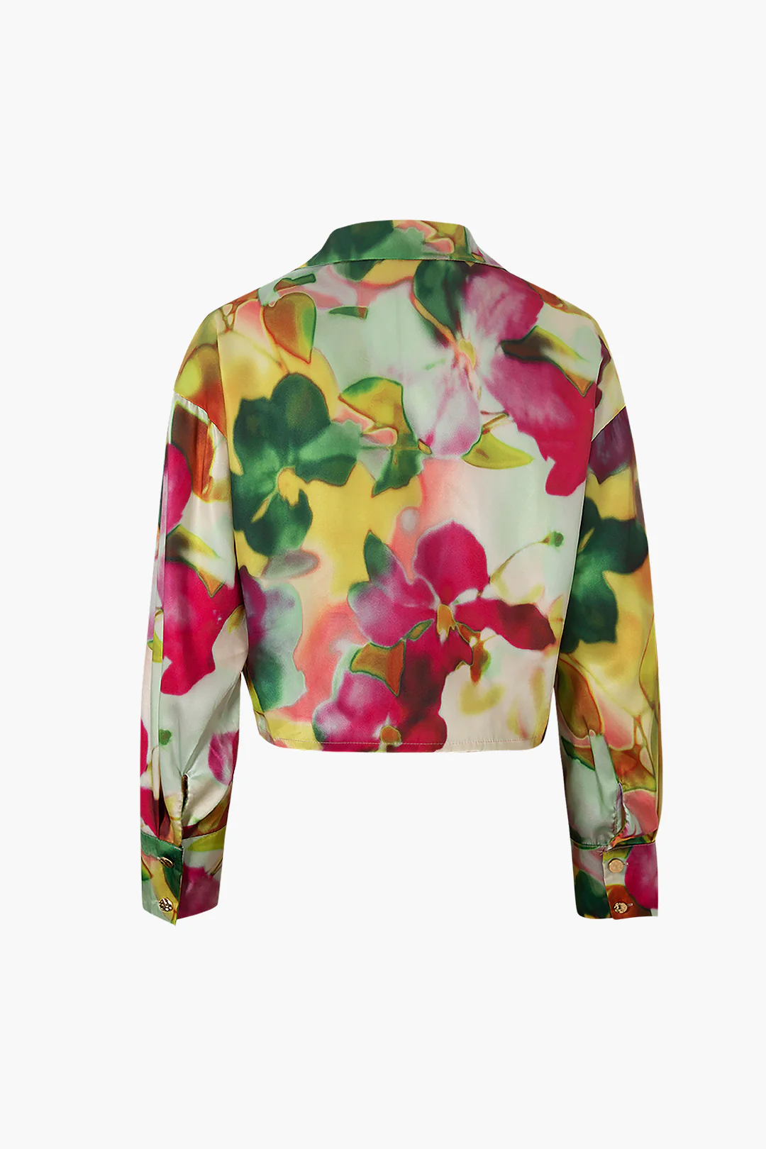 Printed Satin Blouse - Image 3