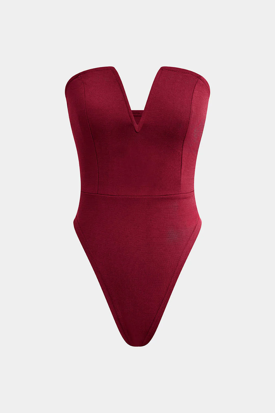 Basic V-neck Strapless Bodysuit - Image 24