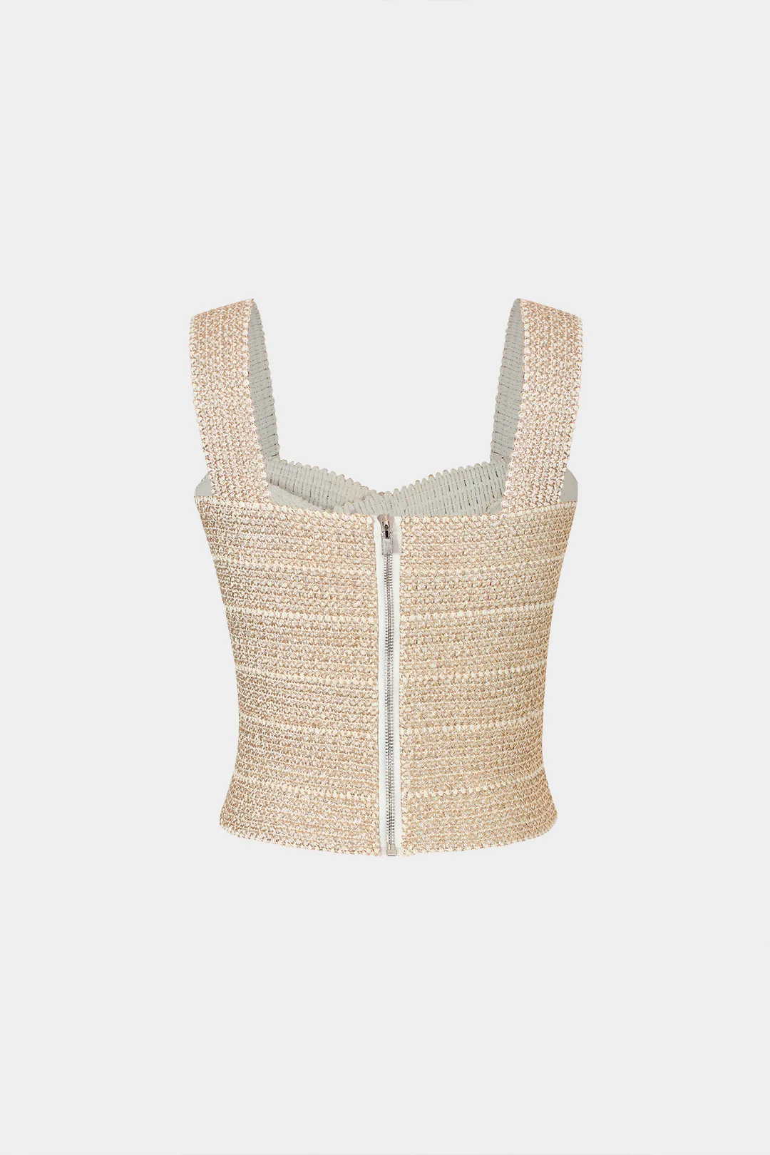 Zip Back Crop Bandage Tank Top - Image 7